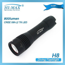 Hi-max H8 cree xm-l t6 samll back-up diving light